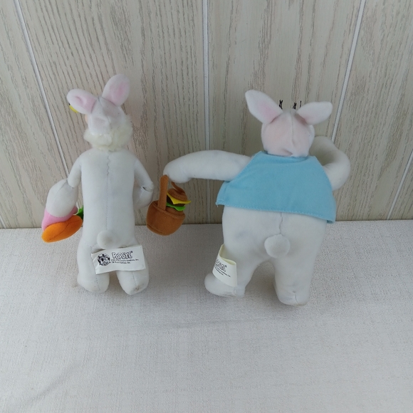 Popeye's Popeye An Wimpy As Bunny Rabbit plush 12" basket w hamburger plush 2004 - Picture 6 of 15